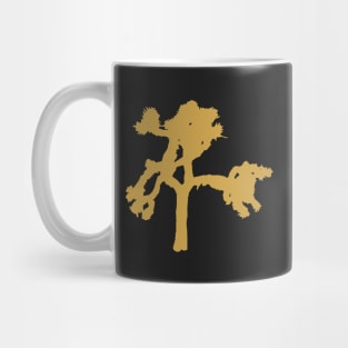 U2 - Joshua Tree Silhouette on Black Mug